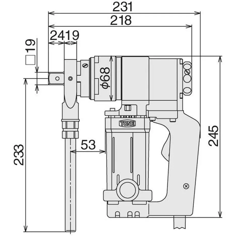 TONE Screw Runner 1020 W 5.5 Amp with 80 RPM Speed, SCR102