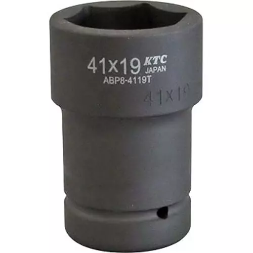 Ktc Truck Hub Nut Socket 41 mm Hex 19 mm Square Hole 25.4 mm Sq. Drive, ABP8-4119TP
