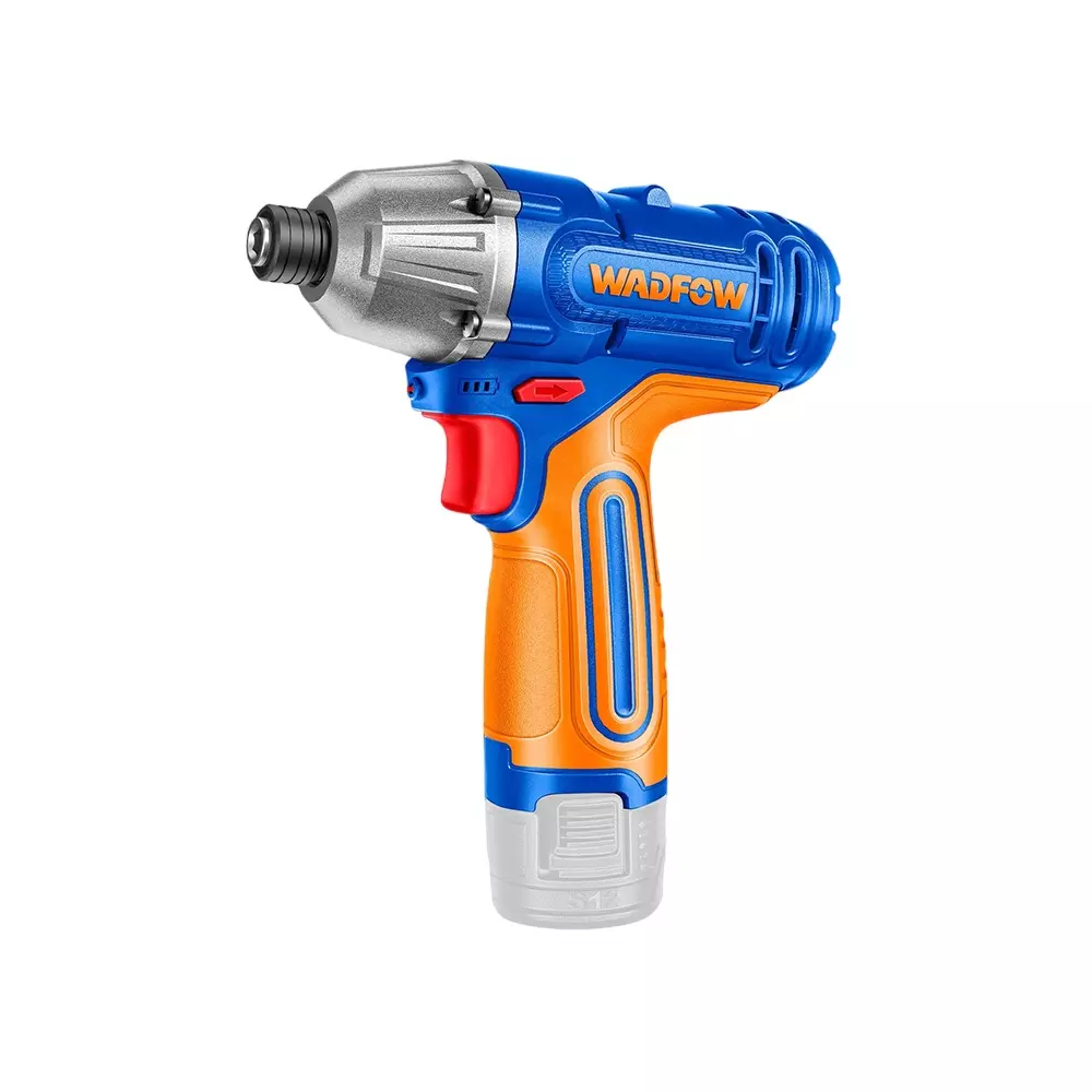 WADFOW Cordless Impact Driver 1/4 Inch (6.35 mm) Hex Shank 2800 BPM Impact Rate 2000 RPM No Load Speed 100 Nm Torque (With Battery & Charger), WCD25101