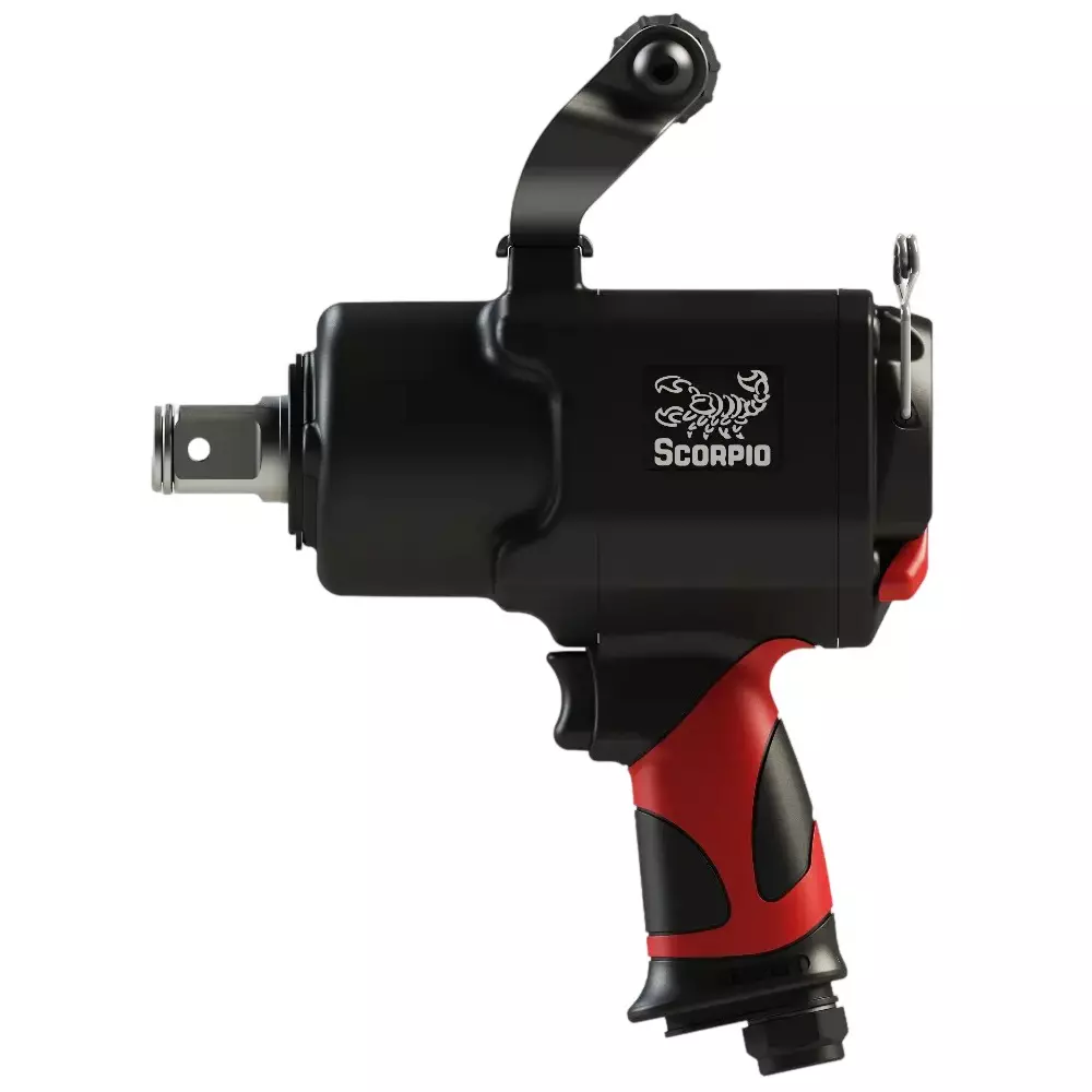 Scorpio Twin Hammer Impact Wrench 1 inch (25.4 mm) Drive Size 5200 RPM No Load Speed, YU-25893T