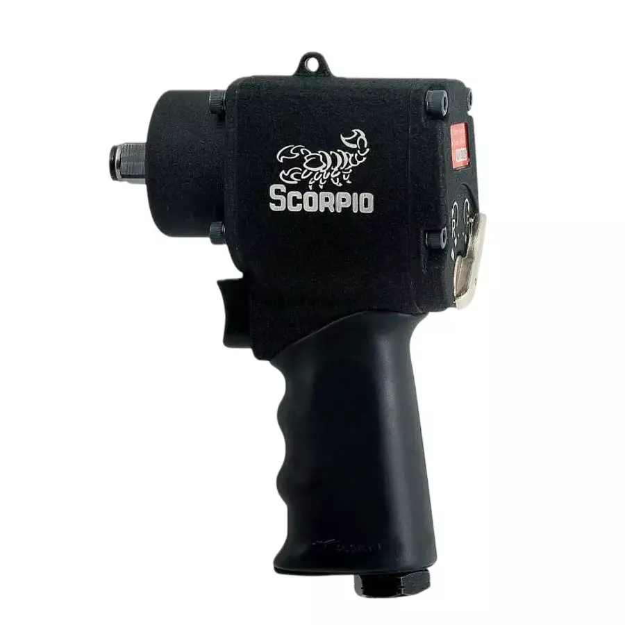 Scorpio Stubby Twin Hammer Impact Wrench 1/2 inch (12.7 mm) Drive Size 10000 RPM No Load Speed, YU-0907T