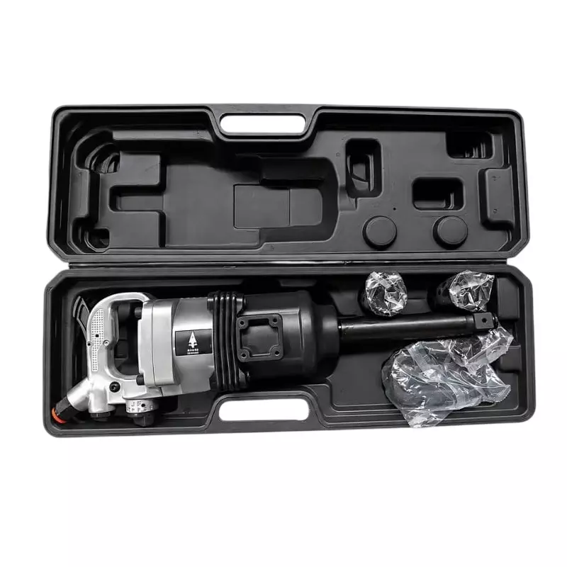Spear Impact Wrench Kit 1 Inch (25.4 mm) Drive Size 90 PSI Air Pressure 10 CFM Air Consumption Black & Grey Color