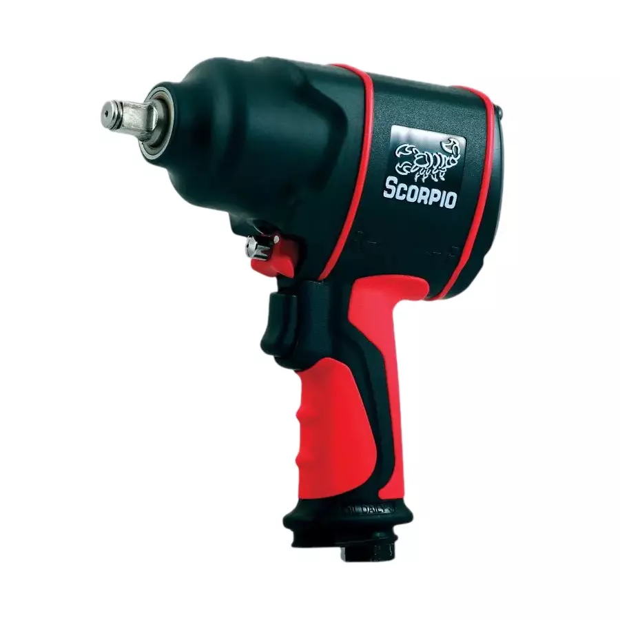 Scorpio Twin Hammer Impact Wrench 1/2 inch (12.7 mm) Drive Size 5000 RPM No Load Speed, YU-1285TH