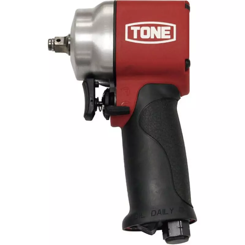 TONE Air Impact Wrench Short 9000 Rotation Speed at No Load (min-1 rpm) for 0.62 MPa Air Pressure, AI3121