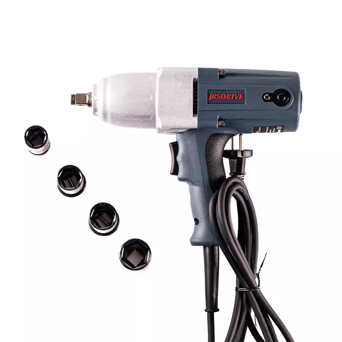 Eastman Tools JRS Drive 450 W Electric Impact Wrench 1/2 inch Square Drive and 1700-1900 RPM No Load Speed, EIW-280 (With 4 Sockets)