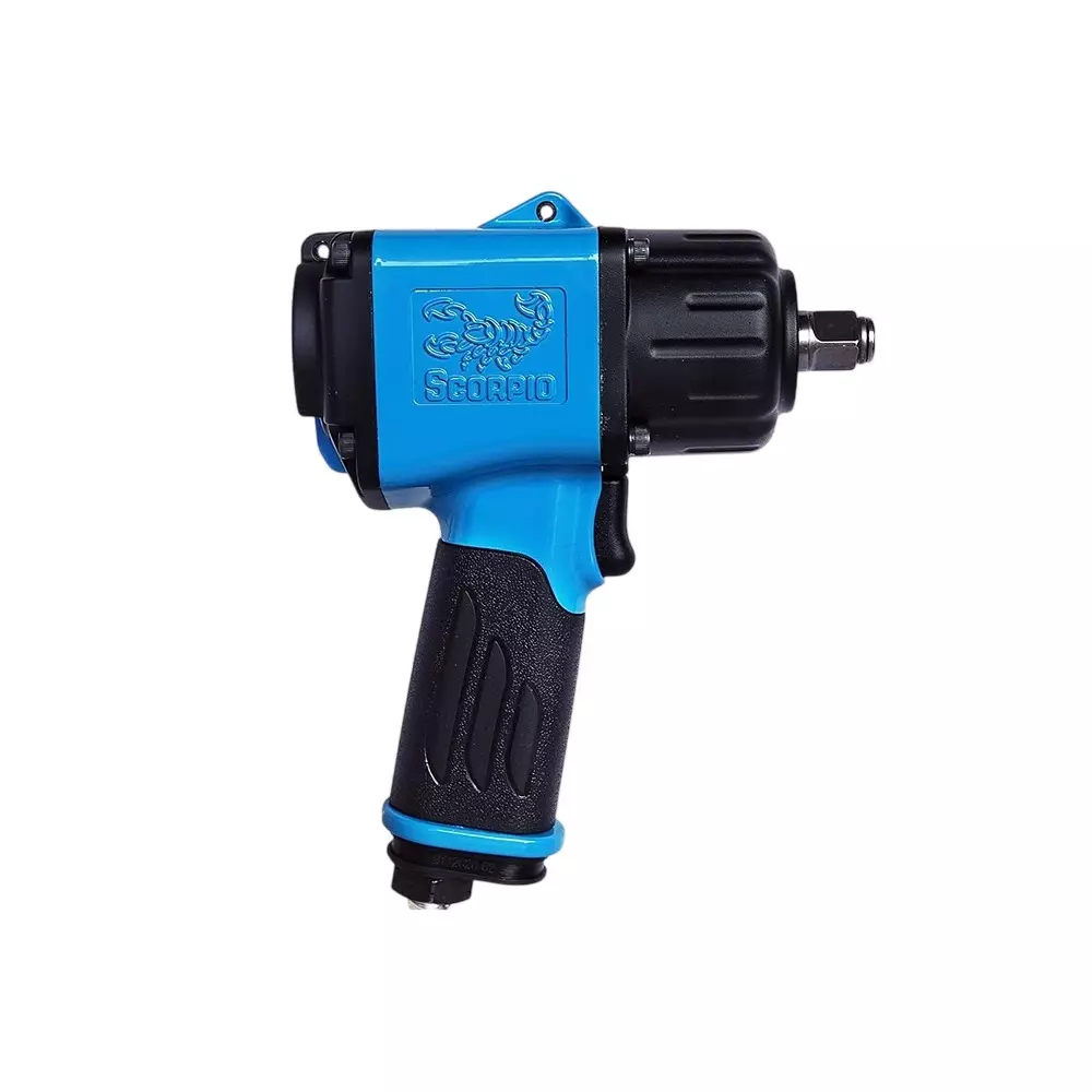 Scorpio Twin Hammer Impact Wrench 1/2 inch (12.7 mm) Drive Size 8300 RPM No Load Speed, YU-12898T