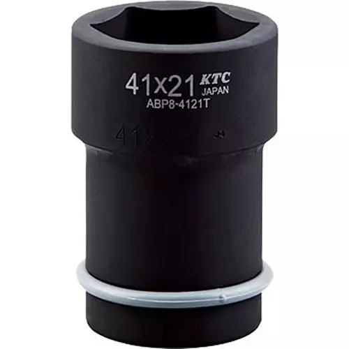 Ktc Truck Hub Nut Socket 41 mm Hex 20 mm Square Hole 25.4 mm Sq. Drive, ABP8-4120TP