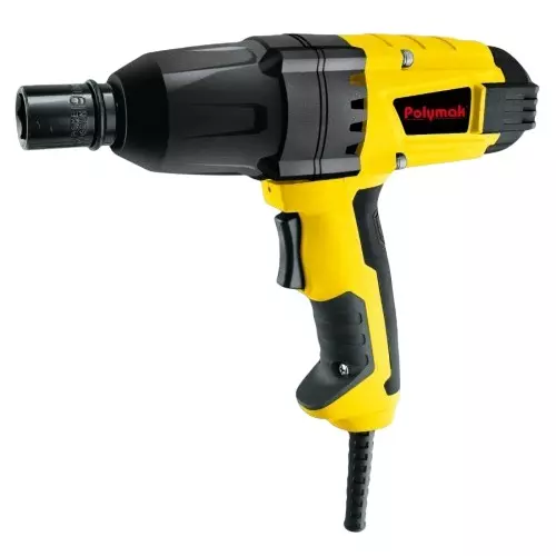 Polymak 300 W Impact Wrench with 1800 RPM No Load Speed and 2200 IPM Impact Rate, PM12EIW (Without Sockets)