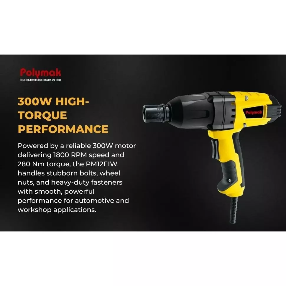 polymak-300-w-impact-wrench-with-1800-rpm-no-load-speed-and-2200-ipm-impact-rate-pm12eiw-without-sockets