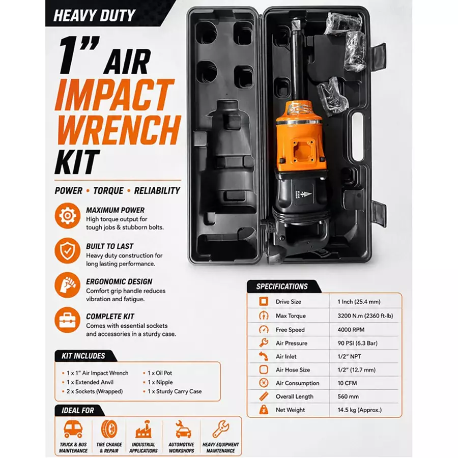 spear-impact-wrench-kit-1-inch-254-mm-drive-size-90-psi-air-pressure-10-cfm-air-consumption-black-orange-color