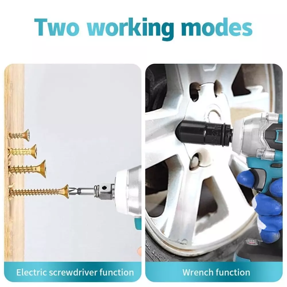 Jawsons Cordless Brushless Impact Wrench 450 Nm Max Torque, 2-Speed 20+3 Settings with 2x 2.5Ah Li-Ion Batteries & Charger