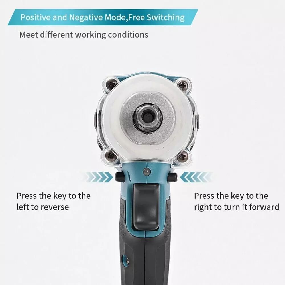 Jawsons Cordless Brushless Impact Wrench 450 Nm Max Torque, 2-Speed 20+3 Settings with 2x 2.5Ah Li-Ion Batteries & Charger