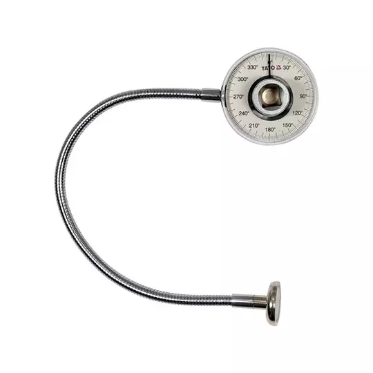 Yato Torque Angle Gauge With Magnet 1/2 inch (12.7 mm) Drive Size and 350 mm Hose Length, YT-05934