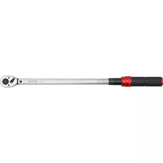 Yato 1/2 inch (12.7 mm) Drive Torque Wrench 60-330 NM Torque and 545-565 mm Length, YT-07677