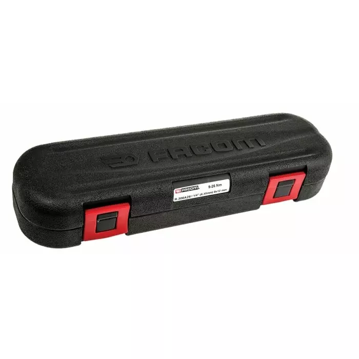 Facom Click Torque Wrench, 5 - 25Nm, 1/4 in Drive, Square Drive, 9 x 12mm Insert, R.306A25PF
