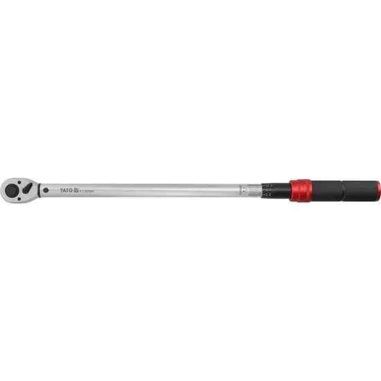 Yato 3/4 inch (19.0 mm) Drive Torque Wrench 100-500 NM Torque and 585-605 mm Length, YT-07680