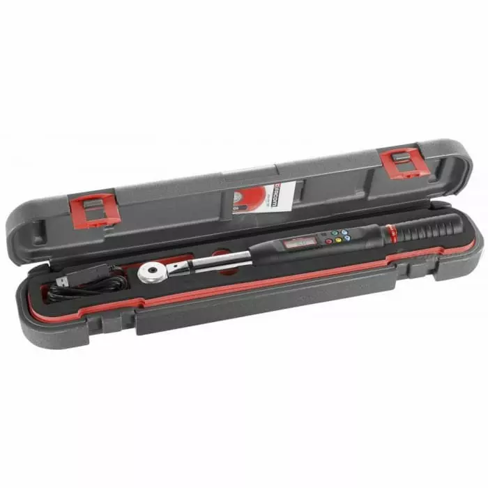 Facom Digital Torque Wrench, 7 - 135Nm, 1/2 in Drive, Square Drive, 9 x 12mm Insert, E.306A135SPF