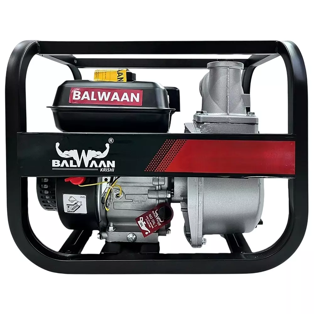 Balwaan Water Pump Petrol 6.5 HP Power 4 Stroke for Farming & Gardening, WP33 A