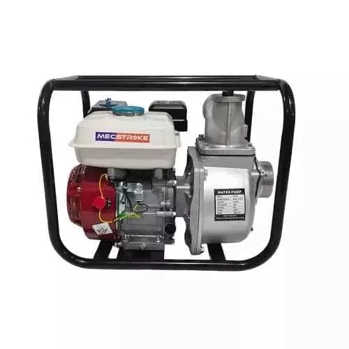Mecstroke Heavy Duty Water Pump with 6.5 HP Power 196 CC Displacemnt Petrol Operated Engine, SM383NR