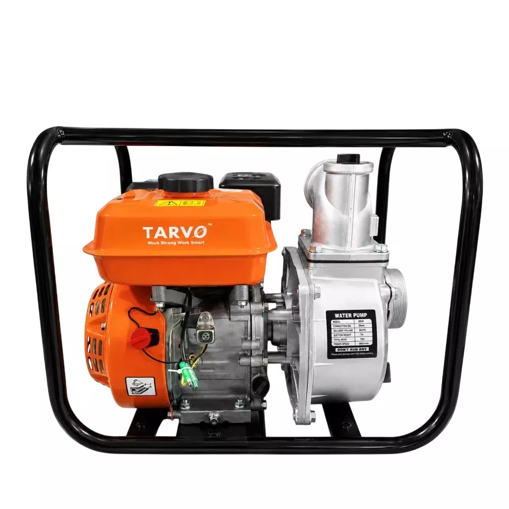 Tarvo 4 kW Water Pump with YL168F/P Engine 196 CC Displacement and 1200 LPM Flow Rate, AW-68