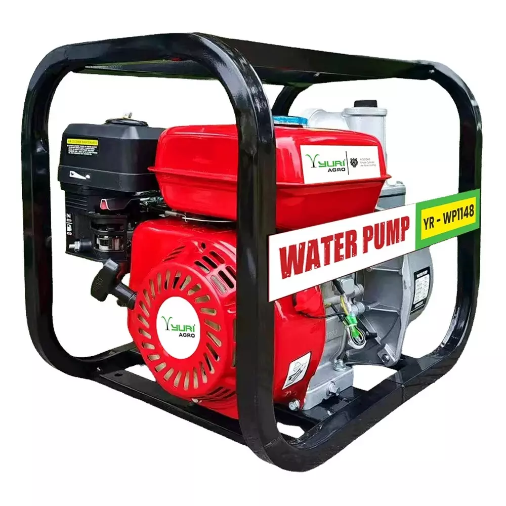 YURI Water Pump 4 Stroke 7.5 HP Engine Power 8 m Suction 80 mm (3 inch) Output Size, YR-WP1148