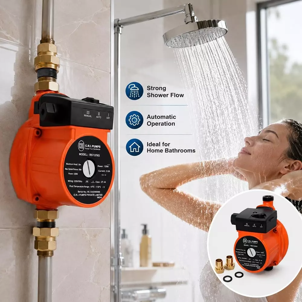 cri-016-hp-inline-circulatory-pump-with-mounting-bracket-120-w-1500-lph-flow-rate-head-range-0--9-m-rs129g
