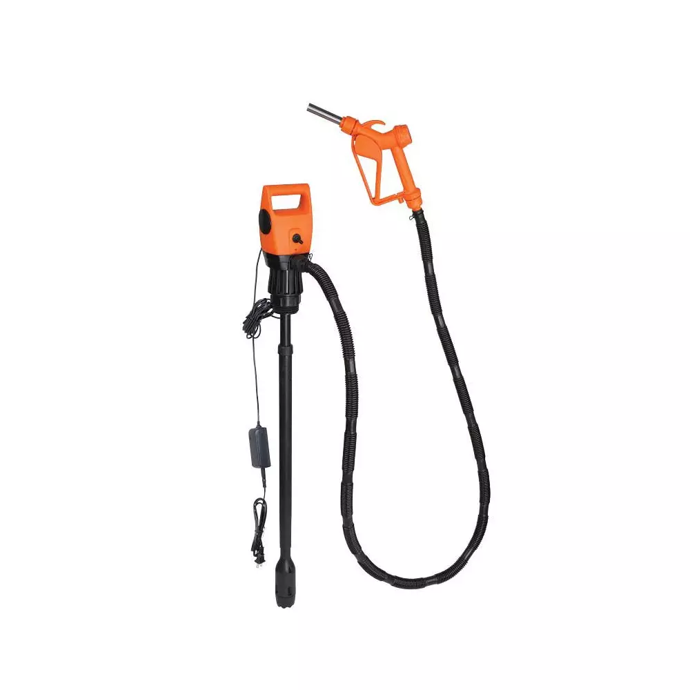 Groz Electric Drum / IBC Pump Telescopic with Adaptor 2 m (6.6 ft) Hose Length 18.9 LPM Flow Rate, EDR/55T/AC/EU (1 Kit)