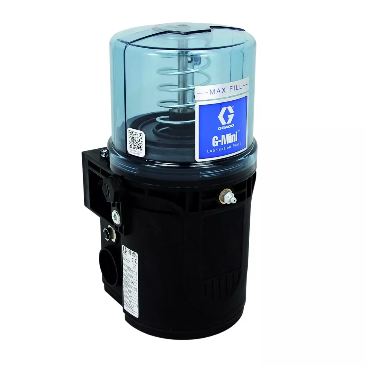 GRACO G-Mini Series Grease Lubrication Pump with Controller 2 L Reservoir Capacity NPSF (Female) 4061 PSI (280 bar) Max Pressure, 25R837