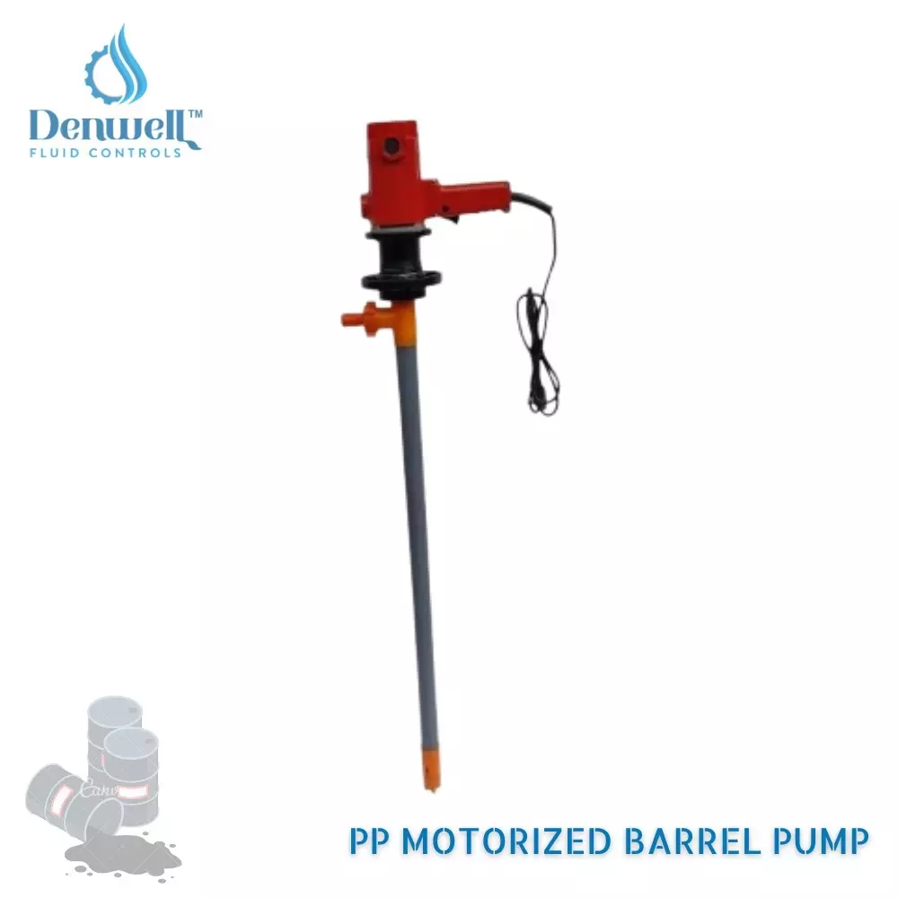 Denwell PP Motorized Barrel Pump 300 CPS Max Liquid, MB-2 PP