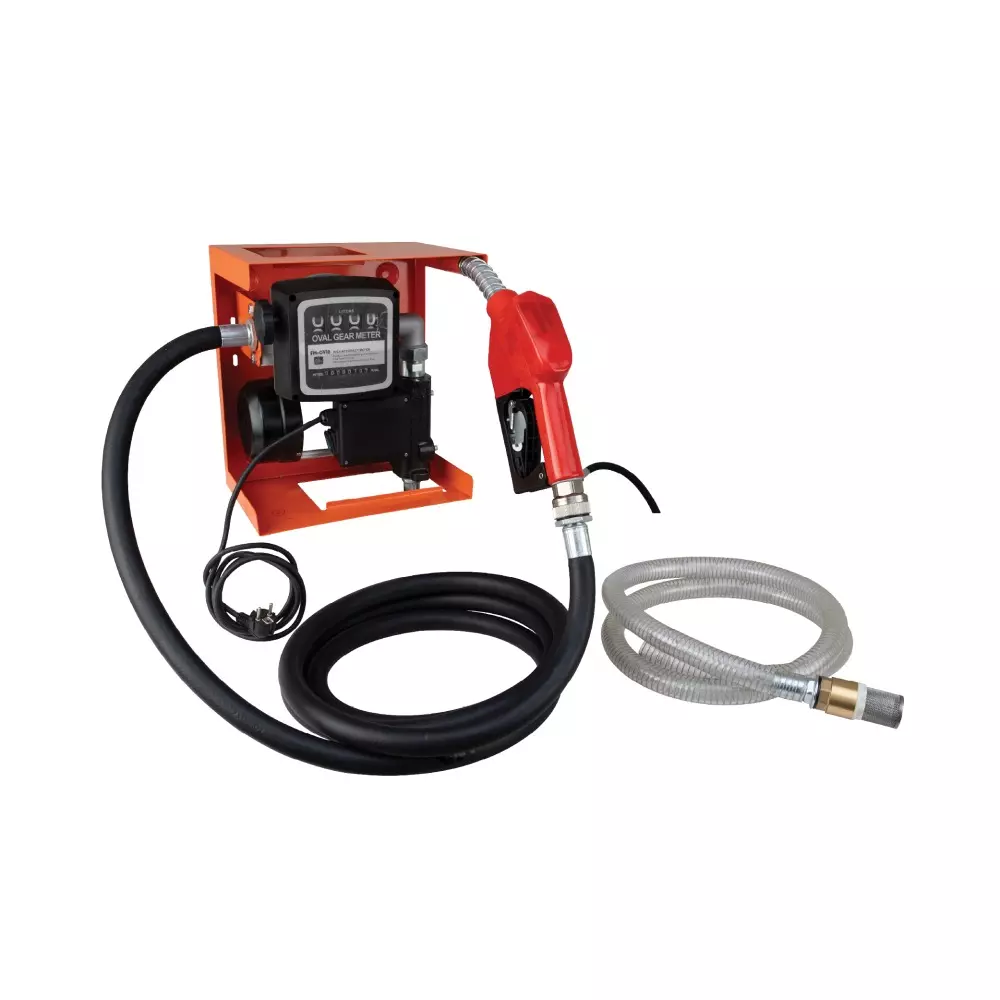 Groz Open Bowser AC Diesel Refilling System 3/4 HP, 220 V AC 2 m with EU Plug Up to 80 LPM Flow Rate, OBN/80/220EU/L/A (1 Kit)