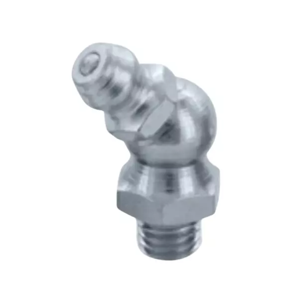 Ajay Grease Nipple BSP Thread Special Steel 30° Bent Silver 1/8 BSP, AJ-GN/BS (Pack of 100 Pcs)
