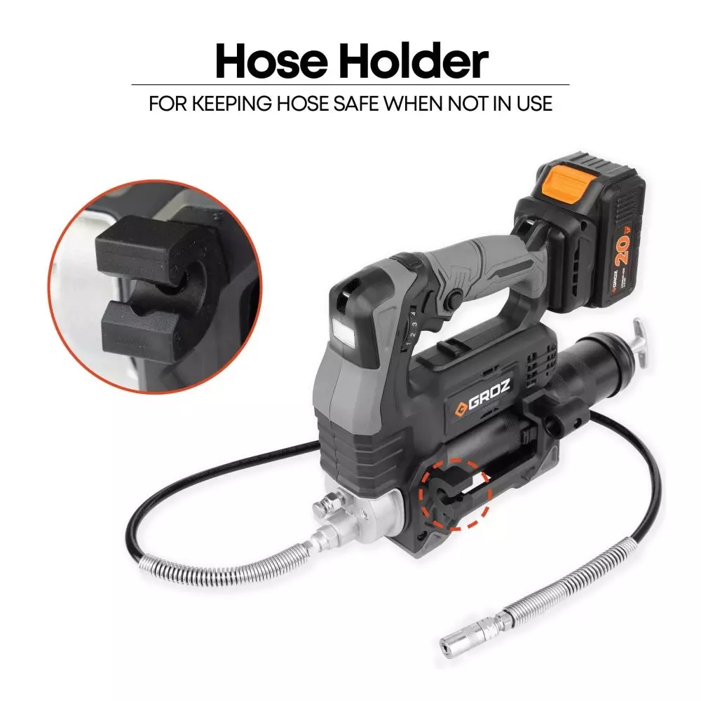 groz-grease-gun-with-battery-and-adaptor-20-v-up-to-10000-psi-pressure-for-dewalt-milwaukee-and-metabo-bgg20dmm