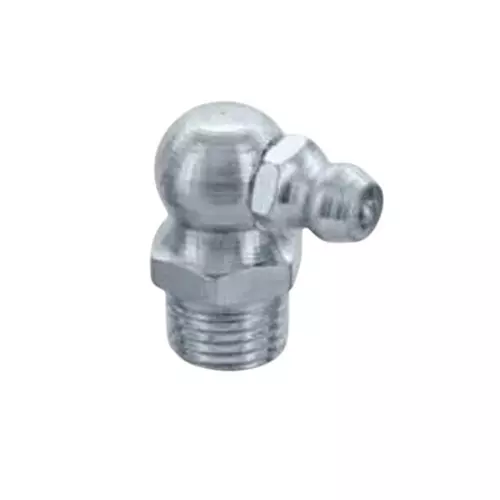 Ajay Grease Nipple NPT Thread Special Steel 90° Bent Silver 1/8 NPT, AJ-GN/NT (Pack of 100 Pcs)