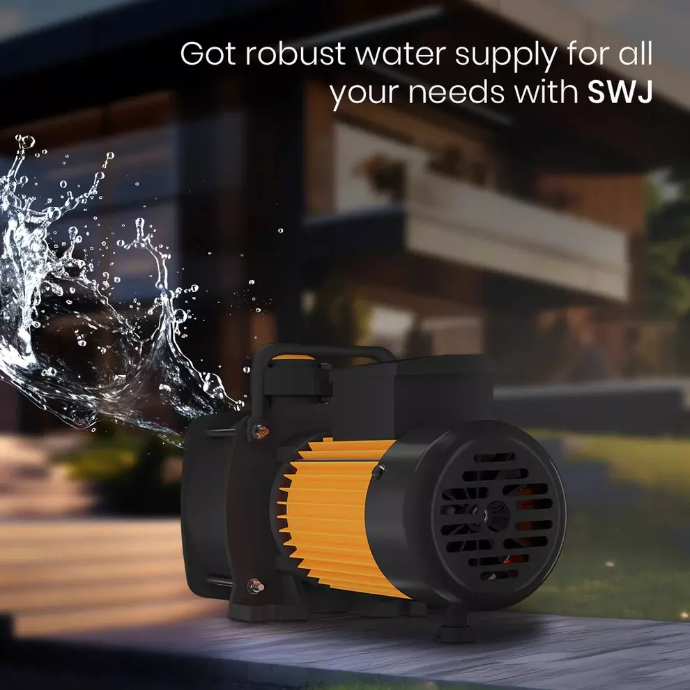 Crompton 0.5 HP Shallow Well Jet Pump Plus Series Single Phase and 3000-540 LPH Flow Rate, SWJ50AP-30 PLUS