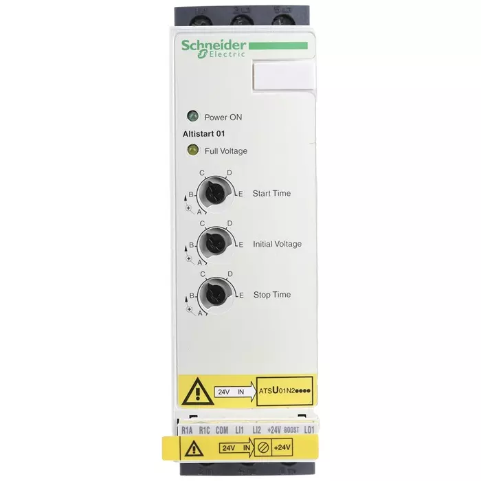Schneider Electric Altistart U01 & TeSys U Three Phase 22 A 11 kW Soft Start Motor Starter, ATSU01N222LT