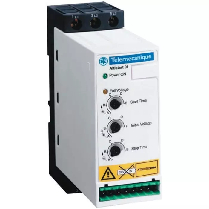 Schneider Electric 480 V AC Three Phase 6 A 3 kW Soft Start Motor Starter, ATSU01N206LT
