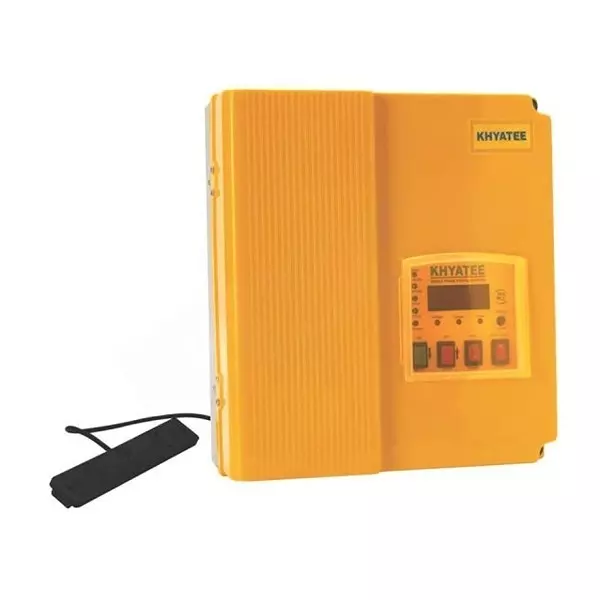 KHYATEE M1 KDP 99 GSM Series 1 Phase Mobile Starter with Water Level Controller, 120-150 µF Start and 36 µF Run Capacitor, 1 HP Power, 2-20 A Current Range & Mild Steel Enclosure