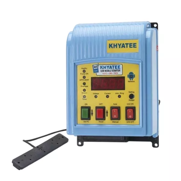 KHYATEE M4 DOL (C) GSM 240 Series DOL Inbuilt Mobile Starter with MCB 12.5 HP Power, 1-40 A Current Range & Mild Steel Enclosure & IP54 Rating