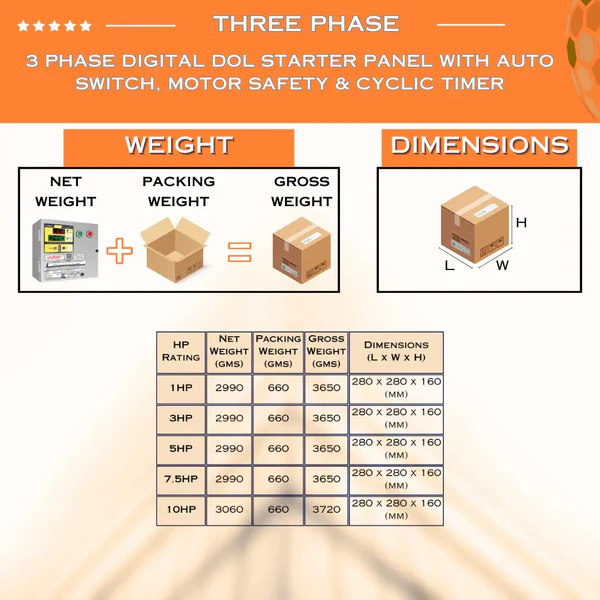 vukar-three-phase-5-hp-digital-dol-starter-panel-with-auto-switch-timer-motor-safety-tpm-a