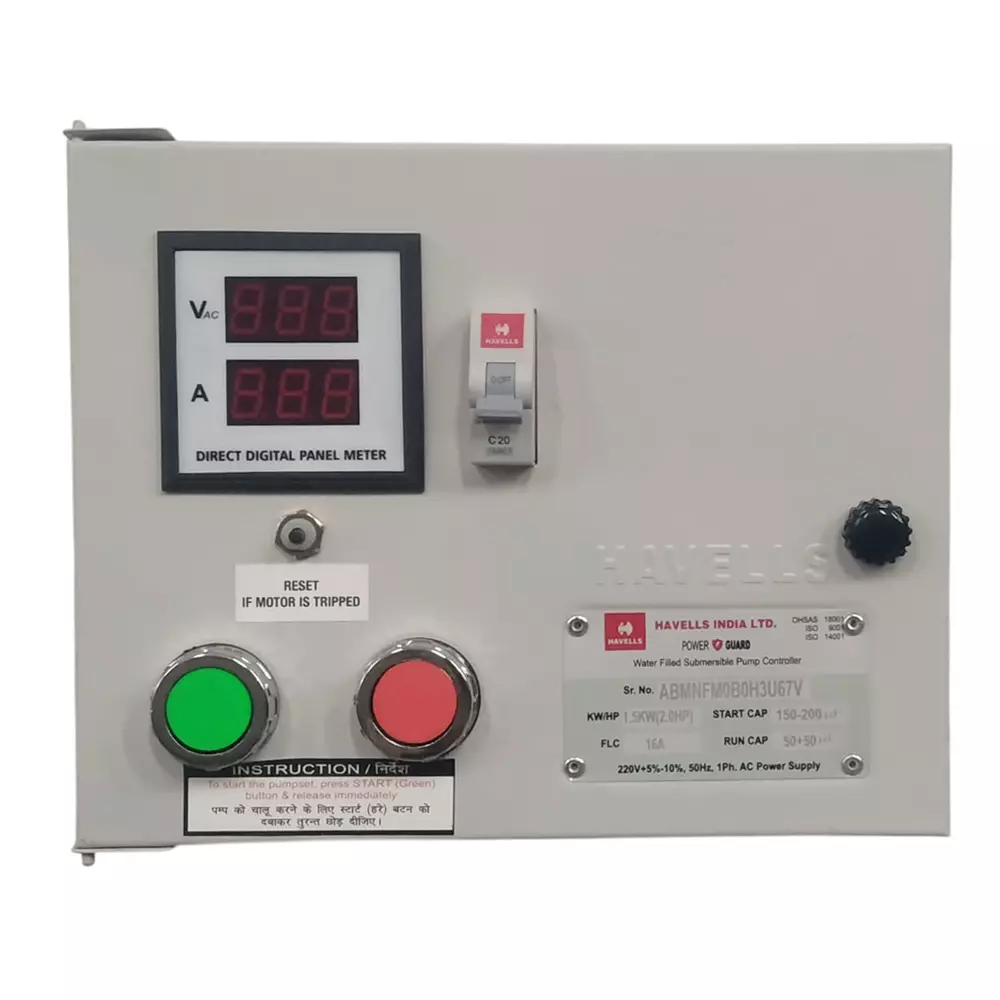 Havells 1 HP V4 Series Single Phase Control Panel, MHPZXS1X00