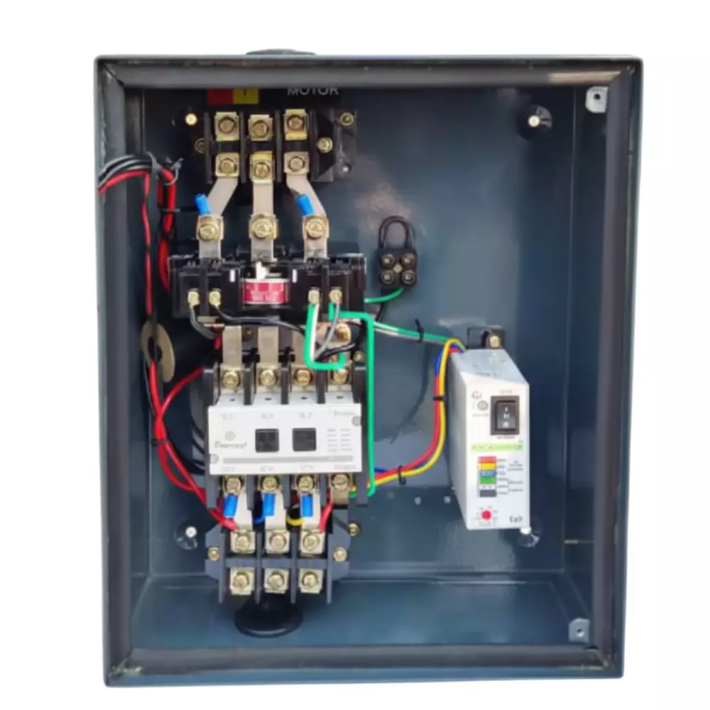 PowerGrip Submersible Pump Controllers with Digital Meter 20- 32 A Relay Range 10 HP Rated Power 3 Phase, PU-G10