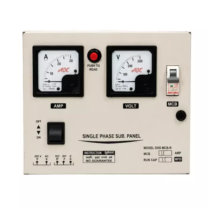 BALAJI PRAKASH Single Phase Control Panel 72 MFD Capacitor for 2 HP Oil Filled Submersible Pump