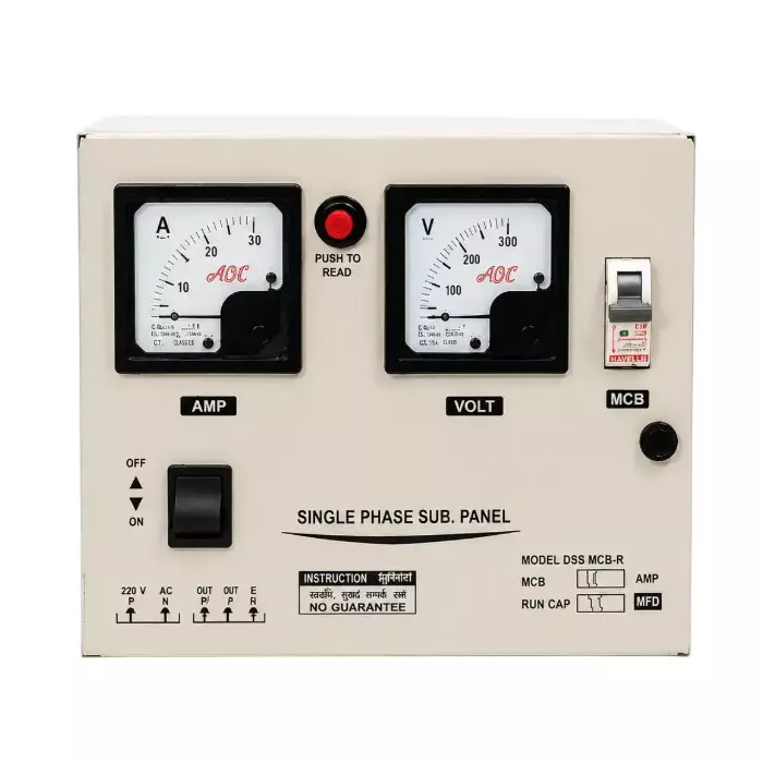 BALAJI PRAKASH Single Phase Control Panel 72 MFD Capacitor for 2 HP Oil Filled Submersible Pump