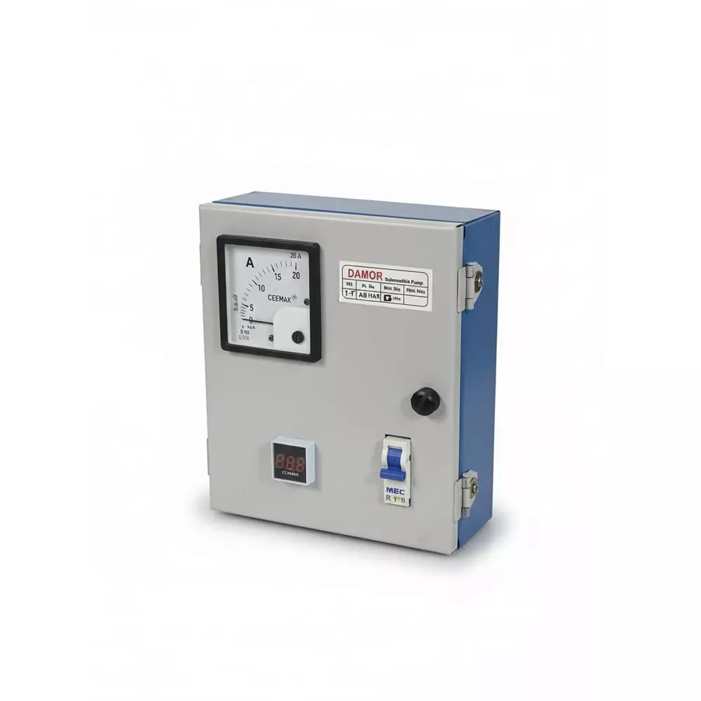 Damor 1.5 HP Pump Control Panel 50 MFD Run Capacitor Suitable For Oil Filled Pump