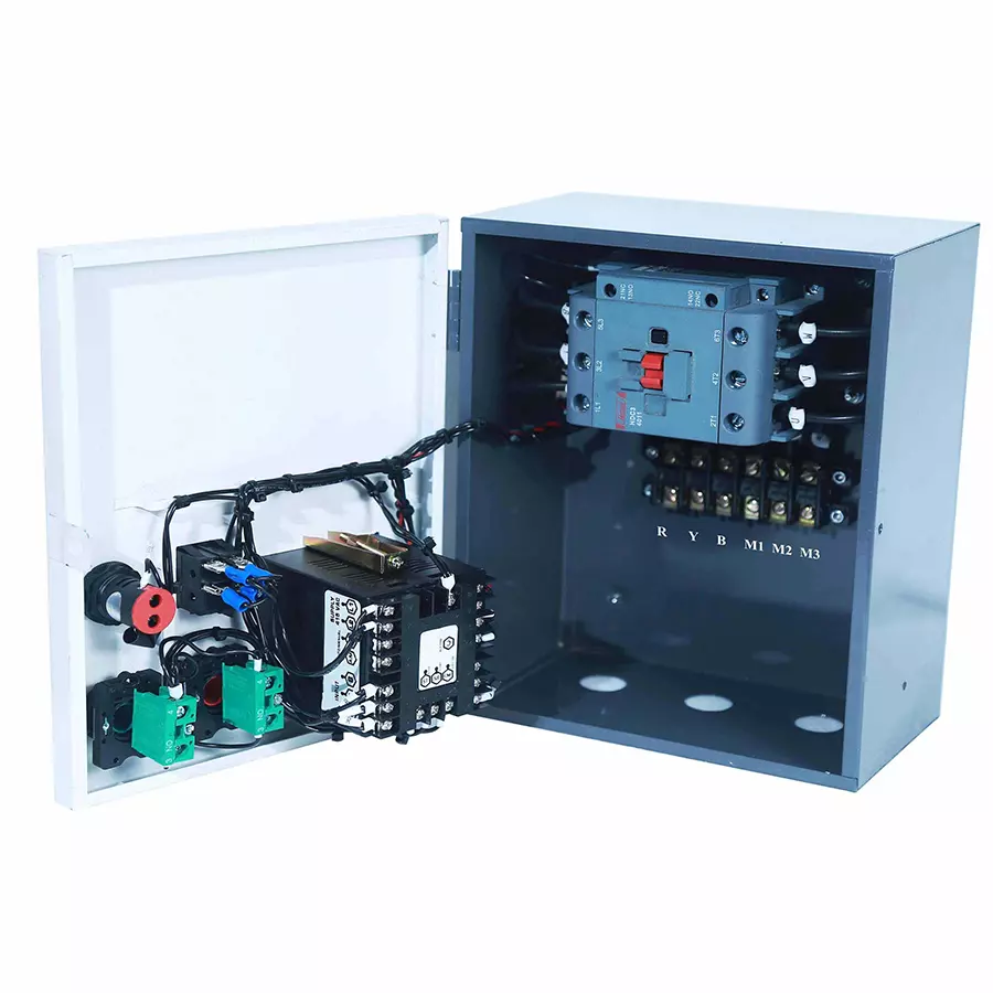 Mivan Technologies 3 Phase Heavy Duty Dol Motor Starter With Hv/Lv, Ol, Dry Run Protection, Auto Switch, Spp & Timer For Up To 20 HP, EDOL 40
