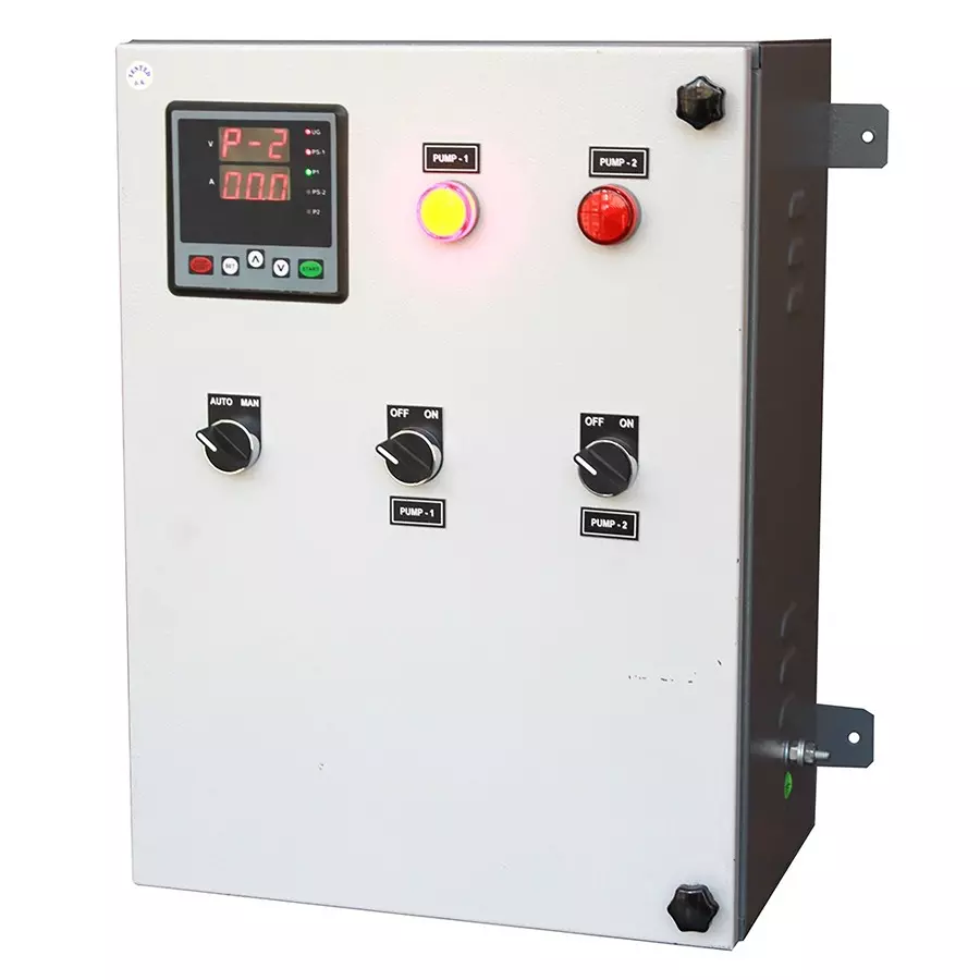 Logic Tracks Three Phase Matrix Twin Digital Pump Control Panel Upto 7.5 HP Suitable for 2 Pump