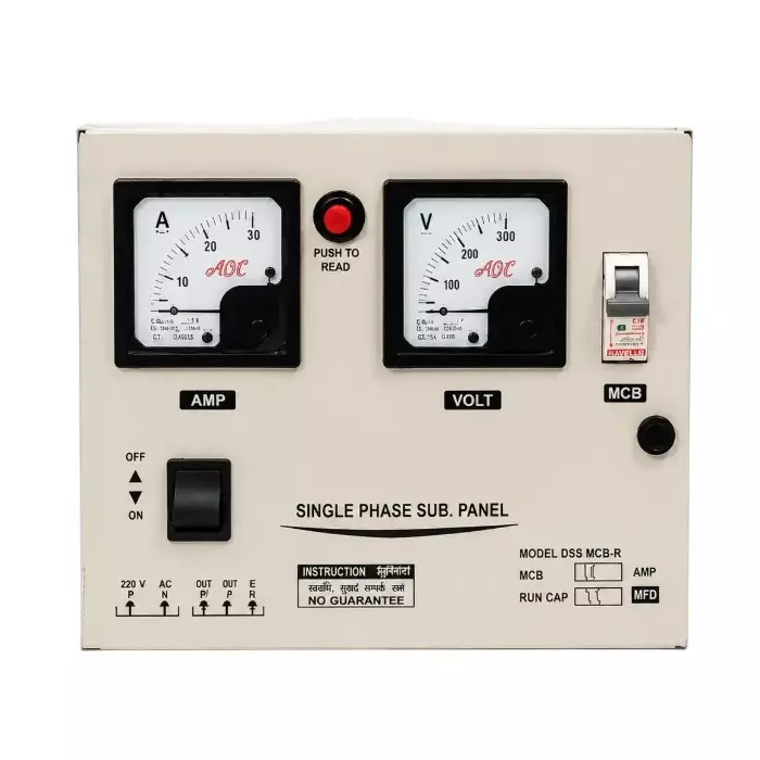 BALAJI PRAKASH Single Phase Control Panel 50 MFD Capacitor for 1 HP Oil Filled Submersible Pump