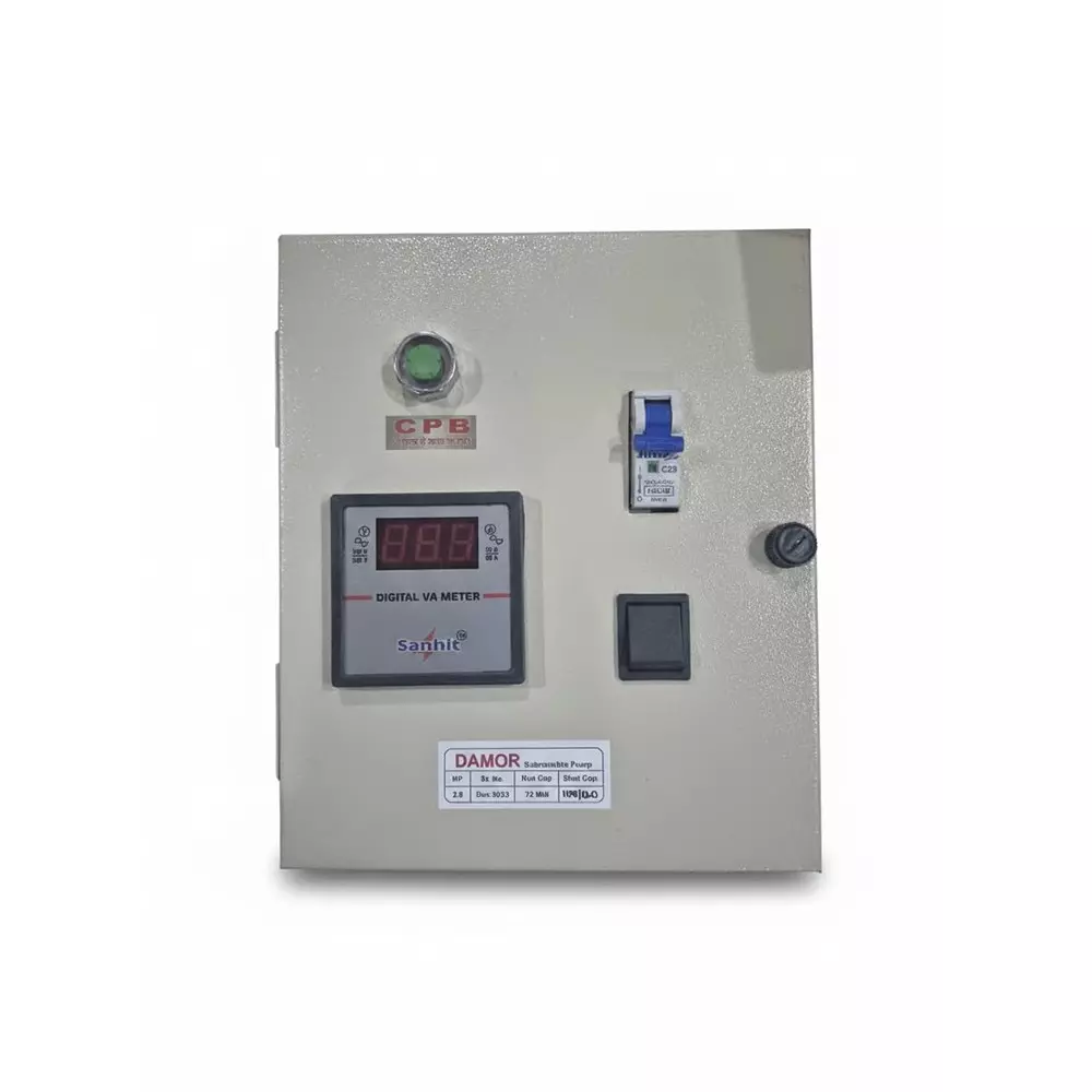 Damor 2 HP Pump Control Panel 72 MFD Run Capacitor Suitable For Water Filled Pump