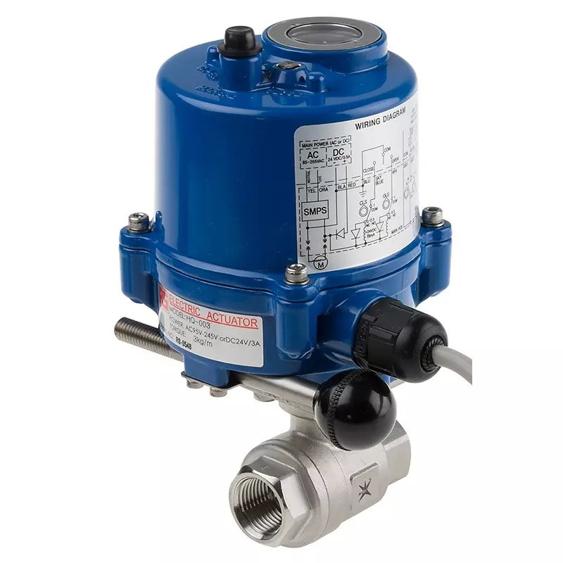 RS PRO Motorised Valve 1000 psi Max Pressure CF8M - 316 Stainless Steel 85 to 265 V AC, 24 V DC, 7605700