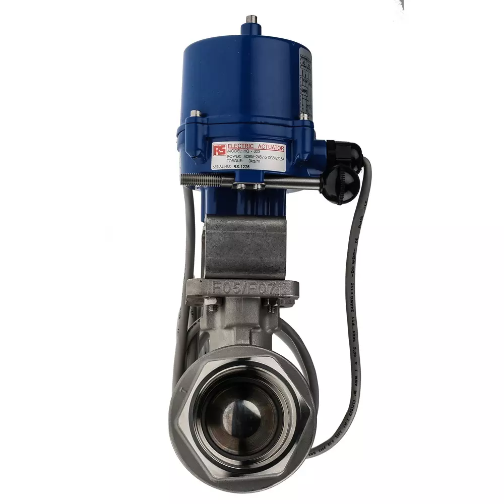 RS PRO Motorised Valve 1000 psi Max Pressure CF8M - 316 Stainless Steel, 7605728